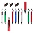 4-In-1 Stylus Ballpoint Pen With Phone Stand & Multi-Ink | https://www.bestnamebadges.com