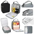 Insulated Lunch Bag With Handle Portable Cooler Tote Box | https://www.bestnamebadges.com