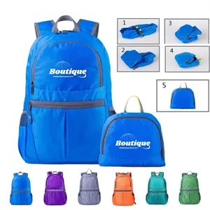 Foldable Lightweight Backpack With Water-Resistant Fabric | https://www.bestnamebadges.com