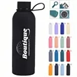 Silicone Covered Insulated Bottle With Carry Loop | https://www.bestnamebadges.com