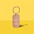 Photo Keychain With Text Unique Engraved | https://www.bestnamebadges.com
