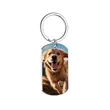 Photo Keychain With Text Unique Engraved | https://www.bestnamebadges.com