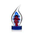 Trilogy Flame Award - Blue | https://www.bestnamebadges.com