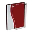 Bilevel Red Acrylic Award | https://www.bestnamebadges.com