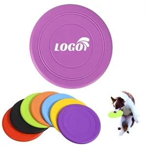 Dog Flying Disc Soft Throwing Toys Silicone Flyer | https://www.bestnamebadges.com