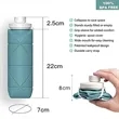 20oz Large Capacity Collapsible Water Bottle | https://www.bestnamebadges.com