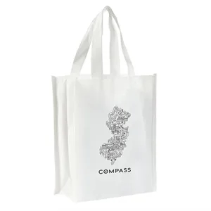 Screen Printed Small Shopper Bag (8" X 10" X 4")