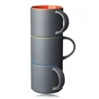 Matte 16 oz. Stackable Ceramic Mugs | https://www.bestnamebadges.com
