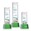 Velson VividPrint™ Award on Base - Green | https://www.bestnamebadges.com