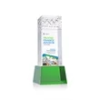 Velson VividPrint™ Award on Base - Green | https://www.bestnamebadges.com