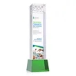 Velson VividPrint™ Award on Base - Green | https://www.bestnamebadges.com