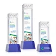 Velson VividPrint™ Award on Base - Blue | https://www.bestnamebadges.com