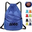 Drawstring Sports Gym Backpack with Mesh Pocket | https://www.bestnamebadges.com