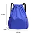 Drawstring Sports Gym Backpack with Mesh Pocket | https://www.bestnamebadges.com