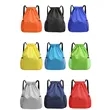 Drawstring Sports Gym Backpack with Mesh Pocket | https://www.bestnamebadges.com