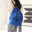 Waterproof Drawstring Sports Backpack with Shoe Compartment | https://www.bestnamebadges.com