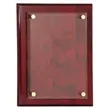 Piano Finish Floating Glass Plaque | https://www.bestnamebadges.com