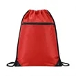 420D RPET Drawstring Backpack With Zipper | https://www.bestnamebadges.com