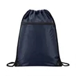 420D RPET Drawstring Backpack With Zipper | https://www.bestnamebadges.com