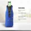 Zipper Beer Bottle Insulator | https://www.bestnamebadges.com