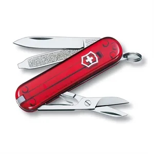 Classic SD Pocket Knife, Ruby (Red Translucent)