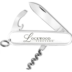 Waiter Pocket Knife, White