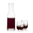 Caldmore Carafe & Crestview Stemless Wine | https://www.bestnamebadges.com
