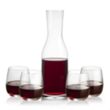 Caldmore Carafe & Crestview Stemless Wine | https://www.bestnamebadges.com