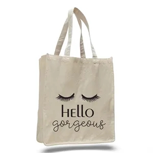 Custom Large Book/Tote Bag ( 14"W X 17"H X 7")