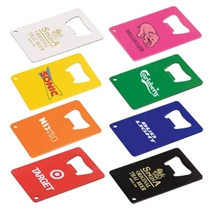 Credit Card Powder Coated Bottle Opener | https://www.bestnamebadges.com