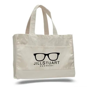 Contrasting Handles with Tote Bag ( 17"W X 13"H X 5" )