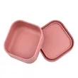 Square Silicone Food Container | https://www.bestnamebadges.com