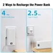 10000mAh Portable Charger with Built-in Cables & AC Wall Plu | https://www.bestnamebadges.com
