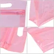 Custom Clear PVC Zipper Makeup Bag W/ Handle | https://www.bestnamebadges.com