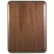 6" x 8" Elliptical Edge Round Corner Genuine Walnut Plaque | https://www.bestnamebadges.com