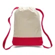 Canvas Sport Backpack with Contrasting Straps & Trim | https://www.bestnamebadges.com