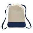 Canvas Sport Backpack with Contrasting Straps & Trim | https://www.bestnamebadges.com