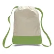 Canvas Sport Backpack with Contrasting Straps & Trim | https://www.bestnamebadges.com