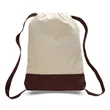 Canvas Sport Backpack with Contrasting Straps & Trim | https://www.bestnamebadges.com
