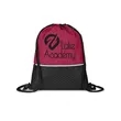Crosshatch Heather Drawstring Backpack | https://www.bestnamebadges.com