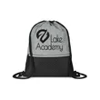 Crosshatch Heather Drawstring Backpack | https://www.bestnamebadges.com
