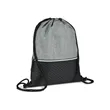 Crosshatch Heather Drawstring Backpack | https://www.bestnamebadges.com