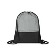 Crosshatch Heather Drawstring Backpack | https://www.bestnamebadges.com