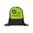 Crosshatch Heather Drawstring Backpack | https://www.bestnamebadges.com