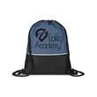 Crosshatch Heather Drawstring Backpack | https://www.bestnamebadges.com
