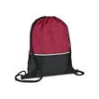 Crosshatch Heather Drawstring Backpack | https://www.bestnamebadges.com