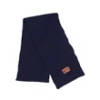 Leeman Rib Knit Scarf | https://www.bestnamebadges.com