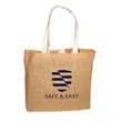 Jute Tote Bag | https://www.bestnamebadges.com