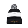 Knit Beanie With PomPom | https://www.bestnamebadges.com
