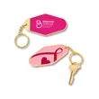 Breast Cancer Awareness Pink Ribbon Metal Keychain | https://www.bestnamebadges.com